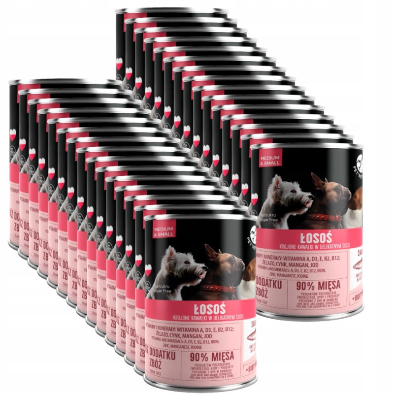 PetRepublic kousky v omáčce s lososem 30x400g pro psa