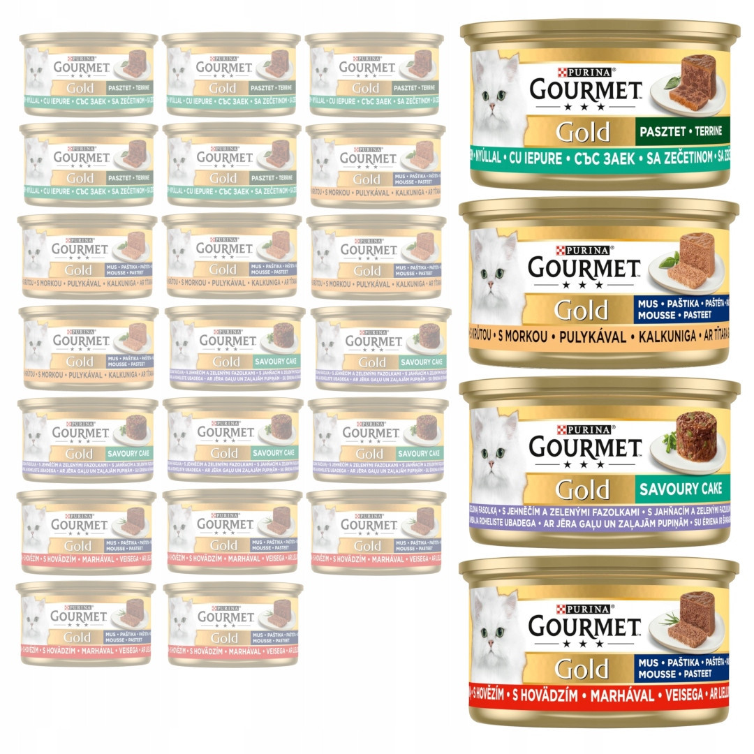 Purina Gourmet Gold 24x85g Mokré Krmivo Pro Kočky Mix Chutí