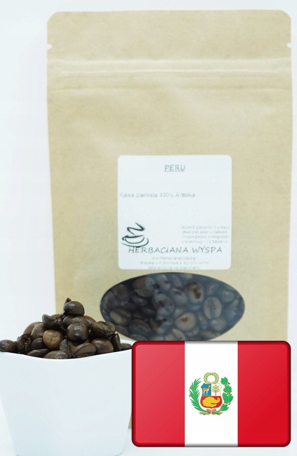 Káva z Peru 500 g zrnková-měli jsme na vyžádání