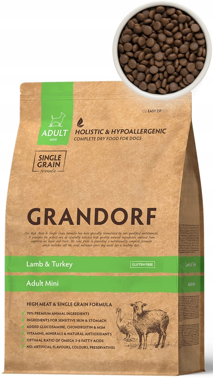 Grandorf Lamb & Turkey Mini 3kg Dárek