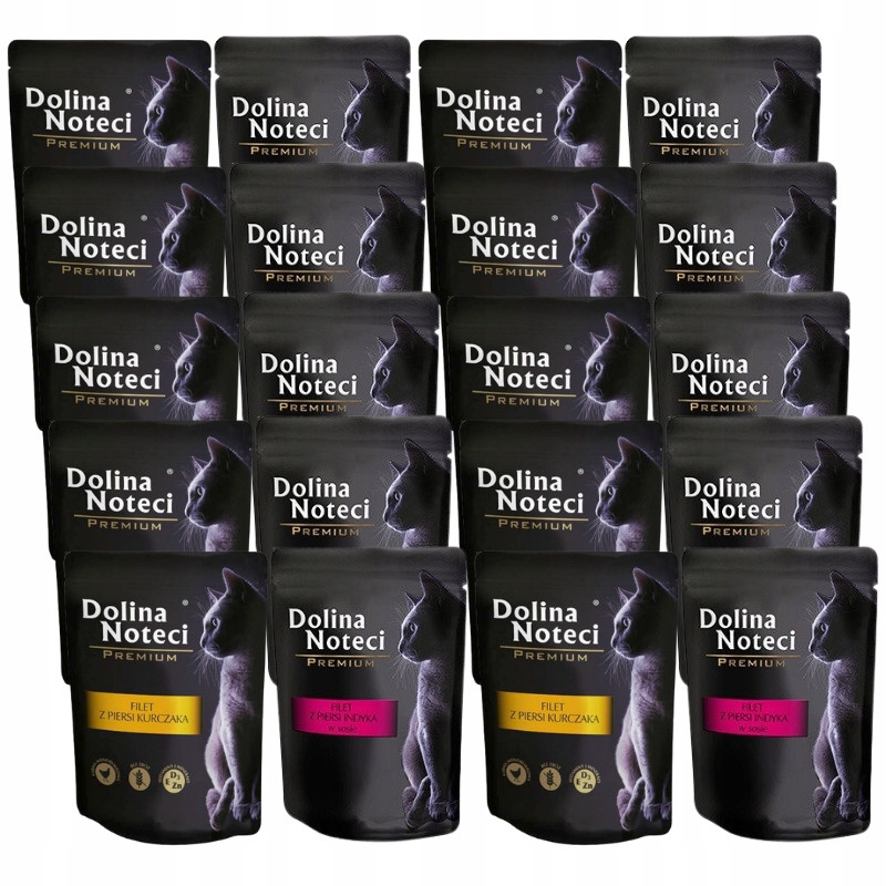 Dolina Noteci Premium filé z prsou Mix Chutí pro kočky 20x85g