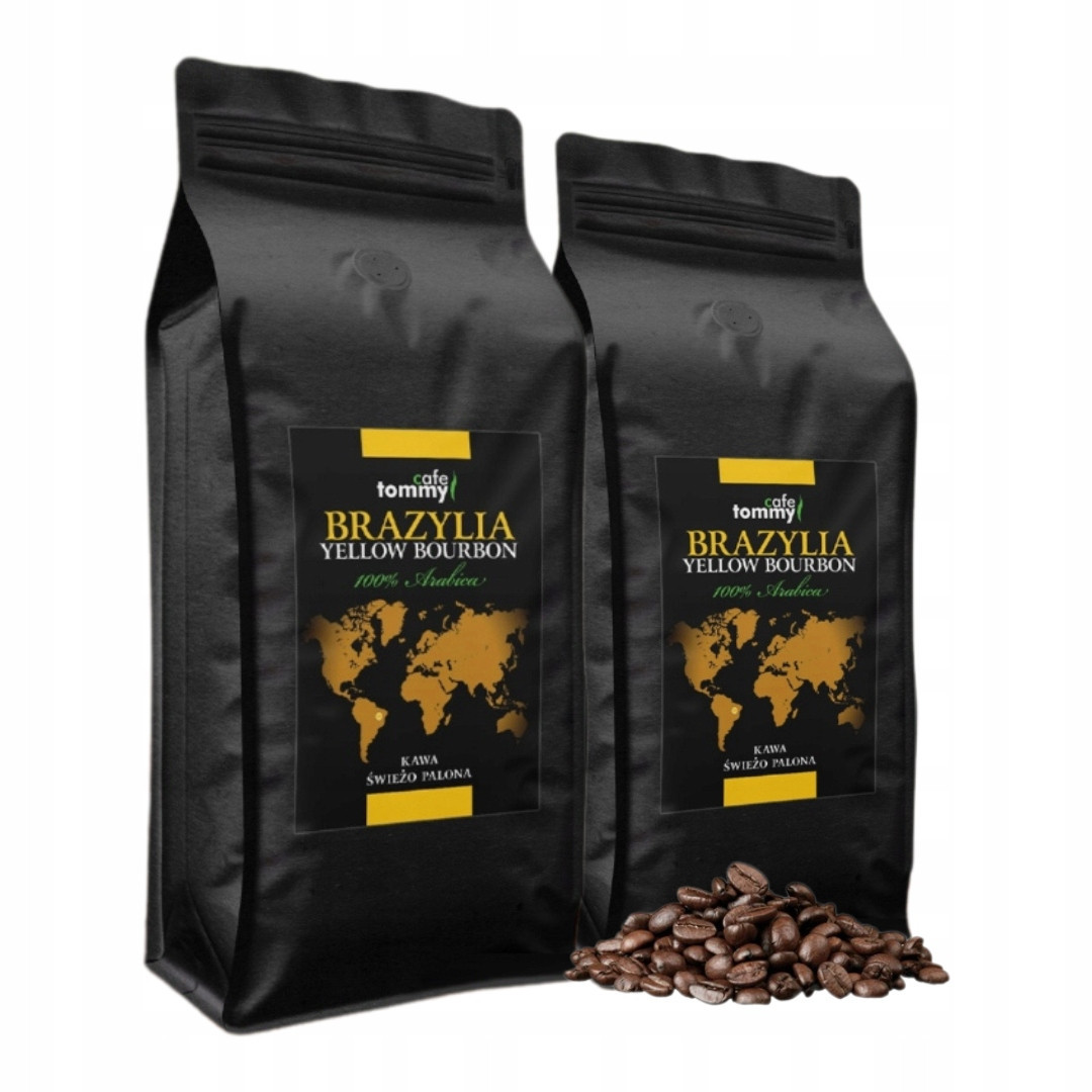 Tommy Cafe Káva Zrnková Brazílie Yellow Bourbon 100% Arabica 2kg
