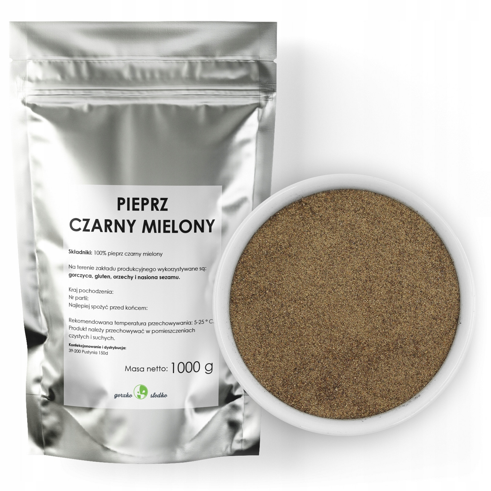 Pepř Mielony Černý aromatický pepř 1kg