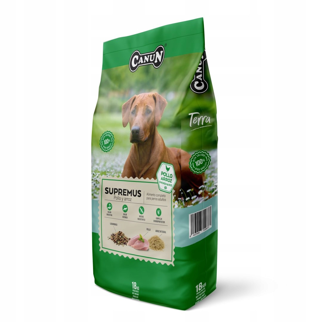 Canun Terra Supremus s kuřecím masem 18 kg. Speciální krmivo