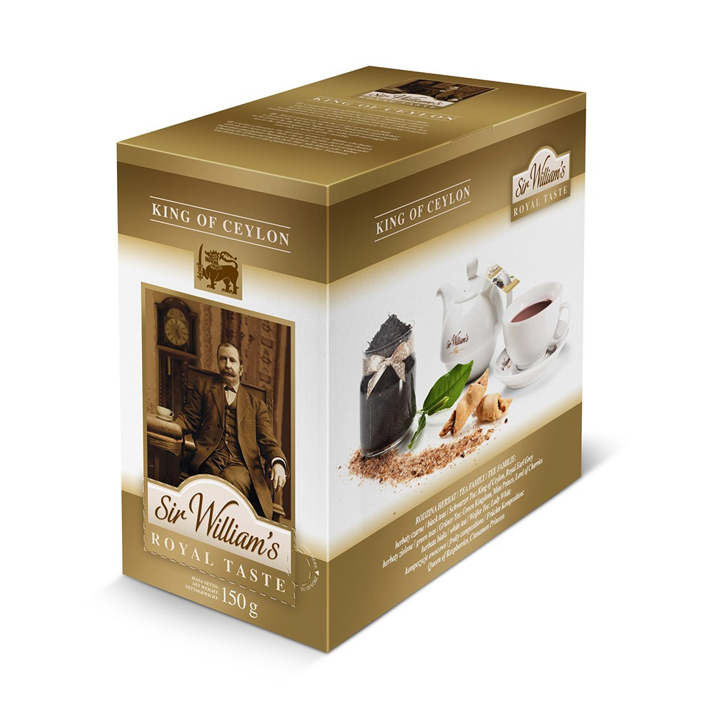 Čaj King Of Ceylon 150g (50x3g) Sir William's