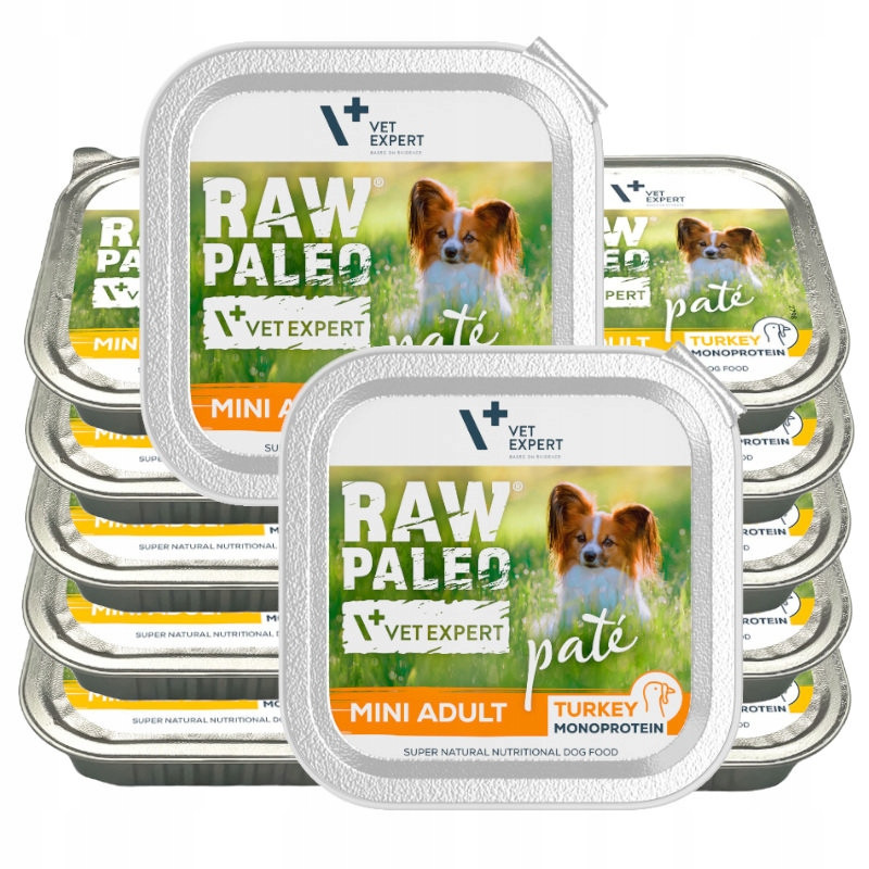 VetExpert Raw Paleo Pate Mini Adult Krůtí 12x150g