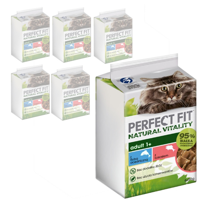 Perfect Fit Natural Vitality 36x50g Mokré Krmivo Pro Kočky Ryba V Omáčce