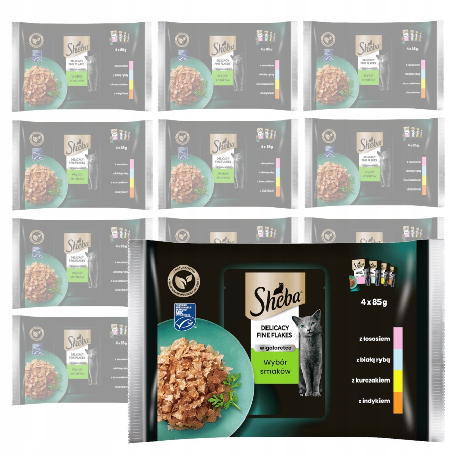 Sheba Fine Flakes krmivo pro kočky ryba Drůbež 13KS