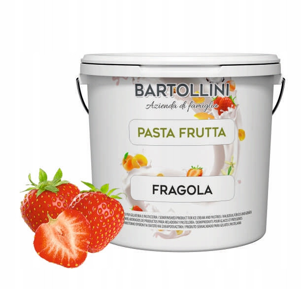 Jahodová pasta na zmrzlinu dezertů krémů 3 kg Fragola Bartollini