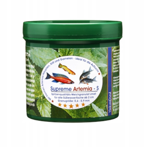 Naturefood Supreme Artemia S Krmivo Krmná Směs s Artemií 240g pro Ryby Akvárium