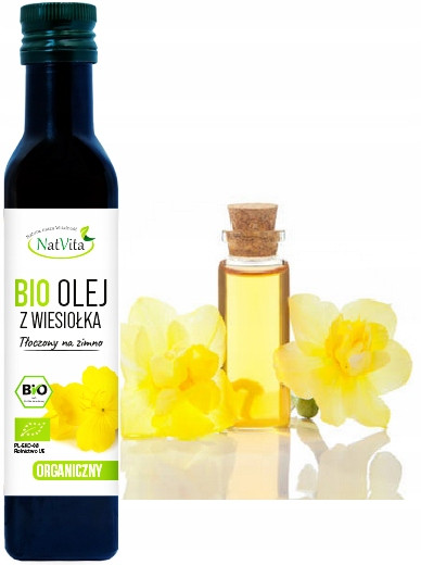 Olej z pupalky Bio za studena lisovaný 250 ml Natvita Ekologický přírodní