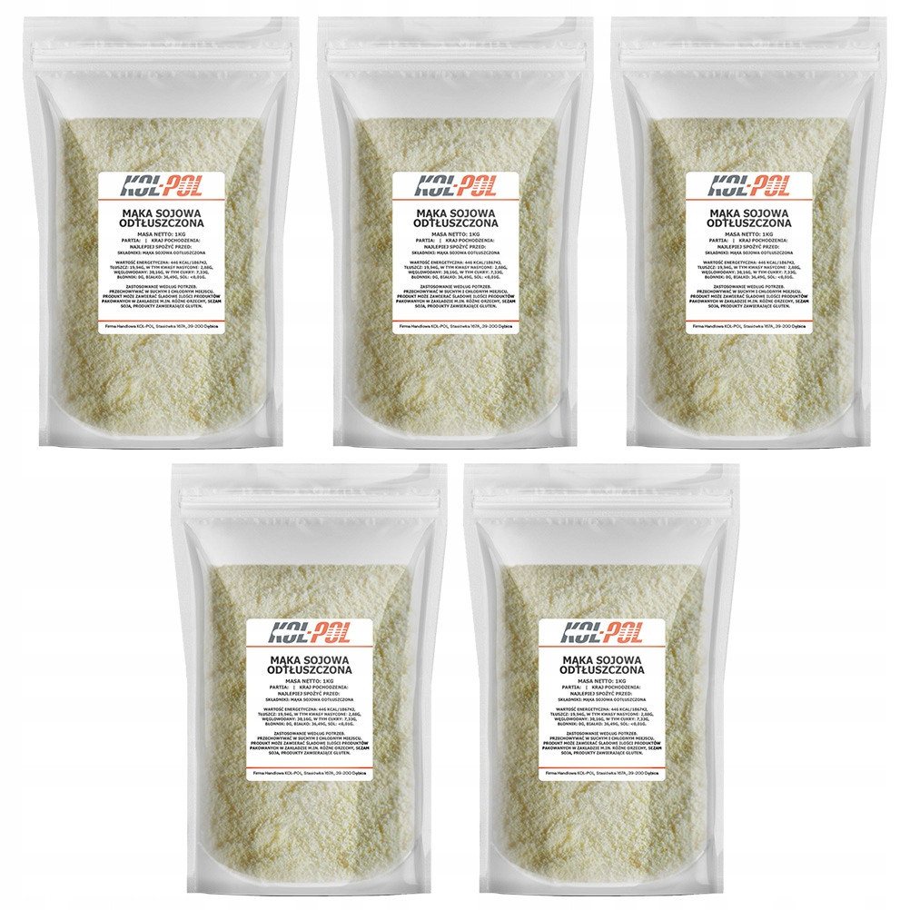 Sojová Mouka 5kg Odmaštěná vysoká kvalita bez Gmo