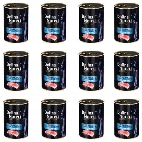 Dolina Noteci Prémiové krmivo pro kočky Bohaté na Jehněčí bez obilovin 12 x 400g