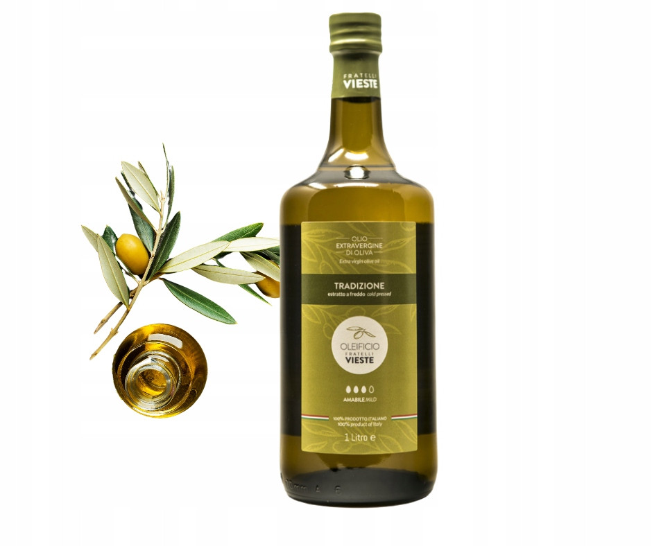 Extra panenský olivový olej Fratelli Vieste Tradicione 1 l Italský jemný