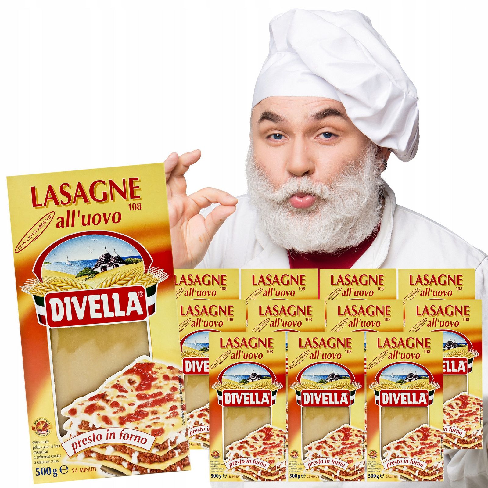 Těstoviny Vaječné Lasagne Divella 12X500G
