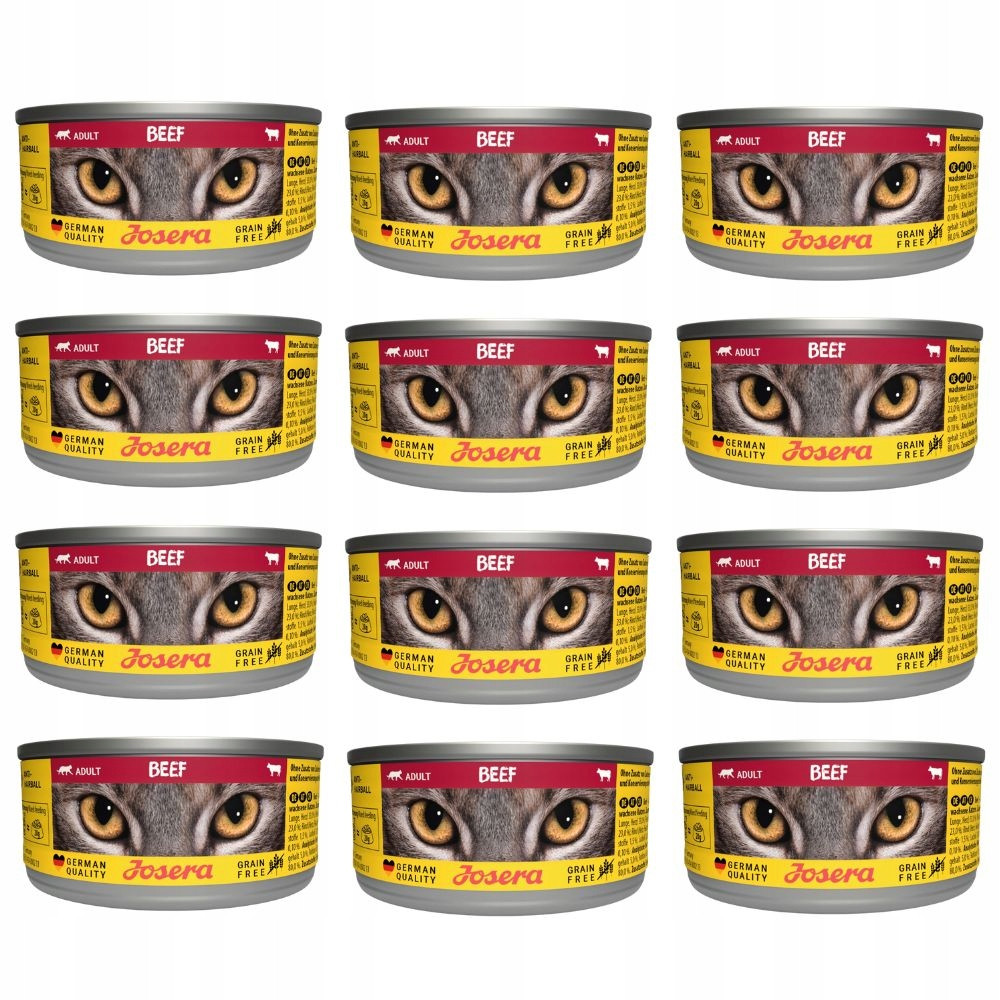 Josera Cat krmivo mokré Pro Kočky s hovězím masem 12x85g