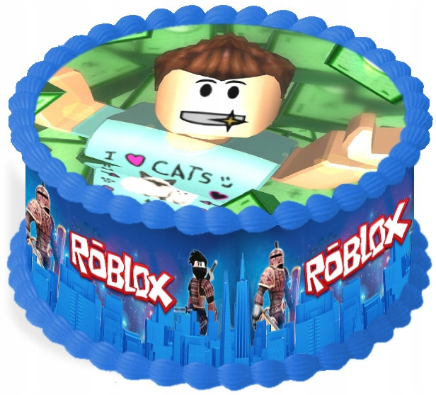 oplatek na dort 29 cm Roblox Narozeniny Party Hra