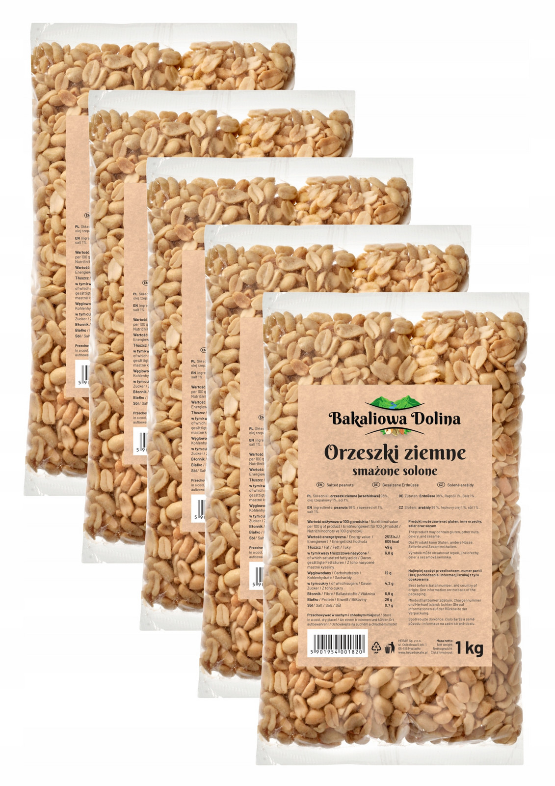 Arašídy Solené 5 Kg Smažené Arašídové Chutná Svačinka Premium