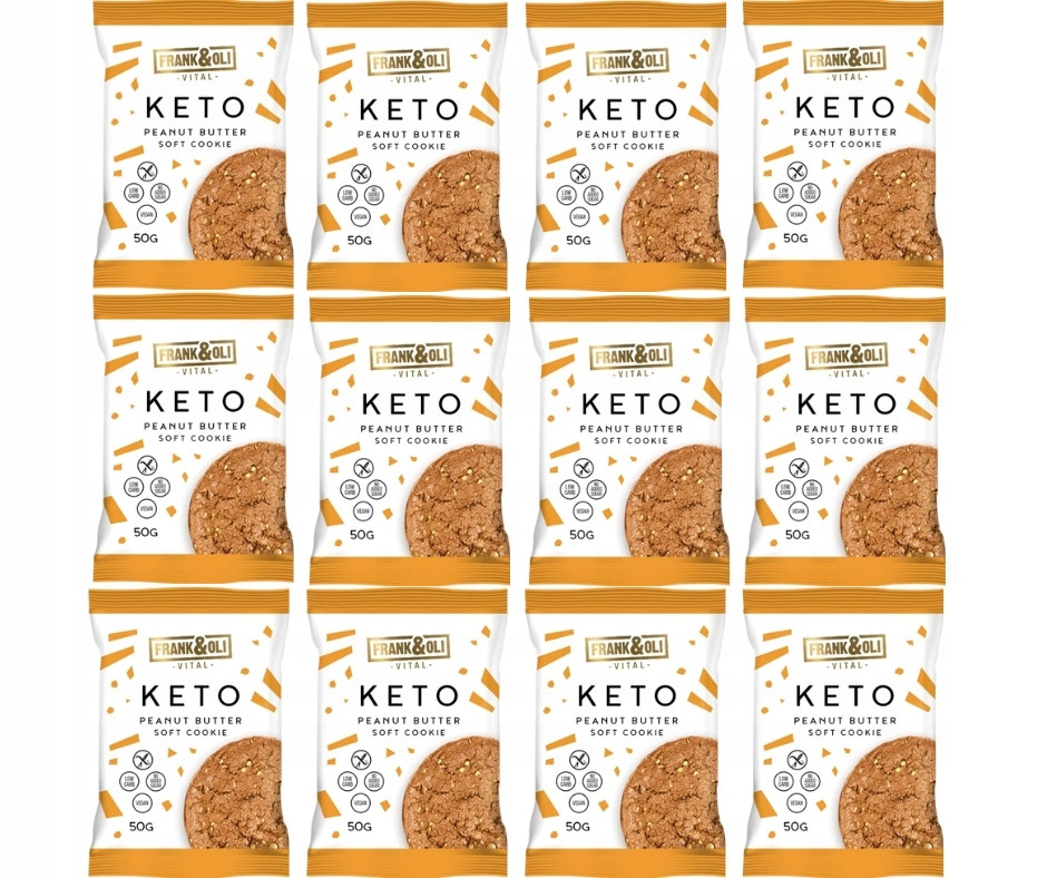 12x Frank&Oli Keto Sušenka Peanut Butter 50g
