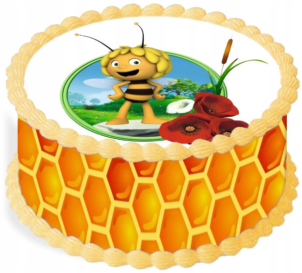 oplatek na dort 20 cm Včelka Mája Narozeniny