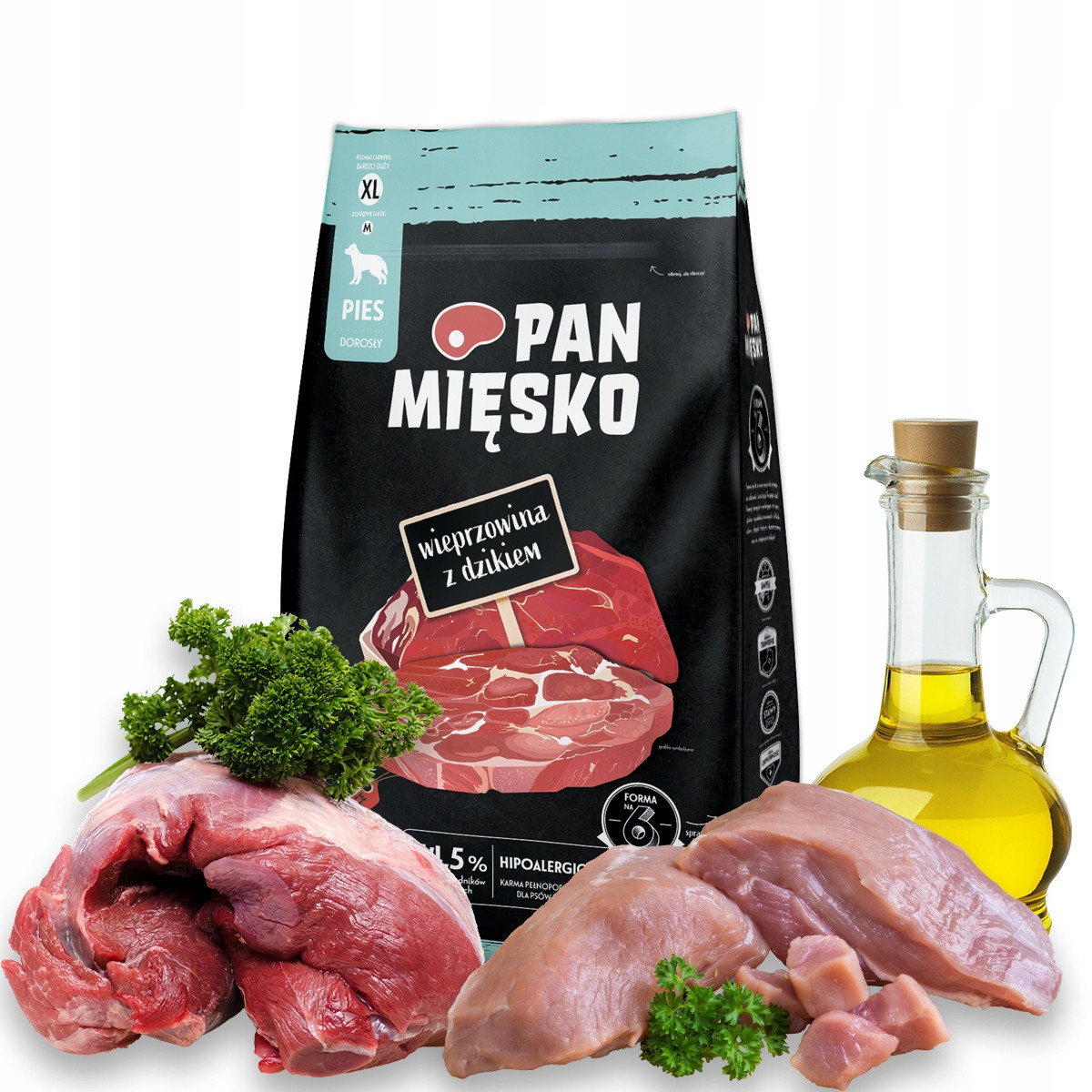 Pan Mięsko Vepřové s divočákem 9 kg Křupky XL pro velká plemena