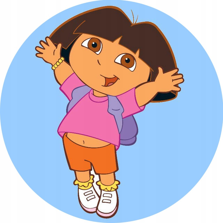 oplatek na dort 20 cm Dora a Přátelé Narozeniny