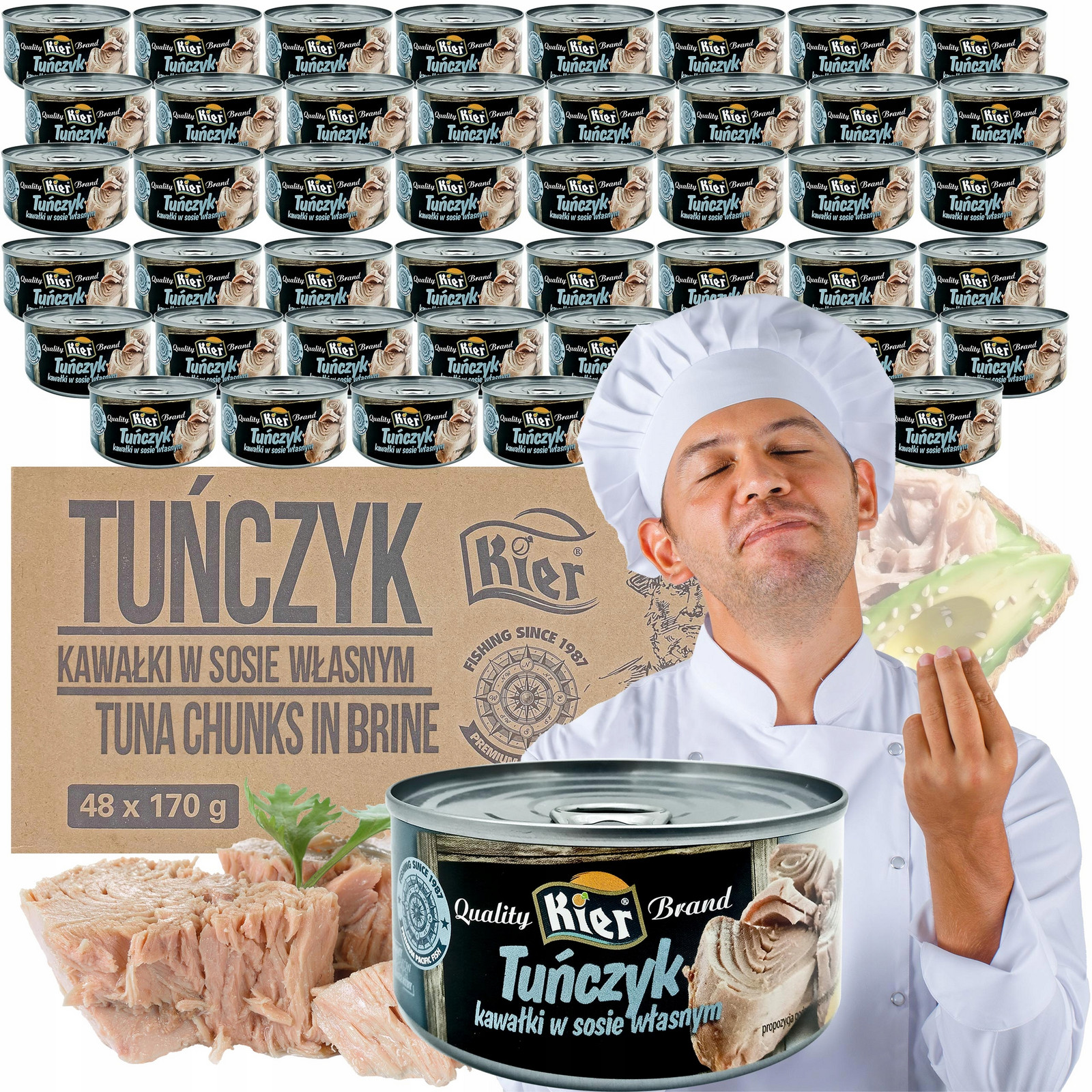 Tuňák Ve Vlastní Sosie 170gX48 Kier Velké Kousky