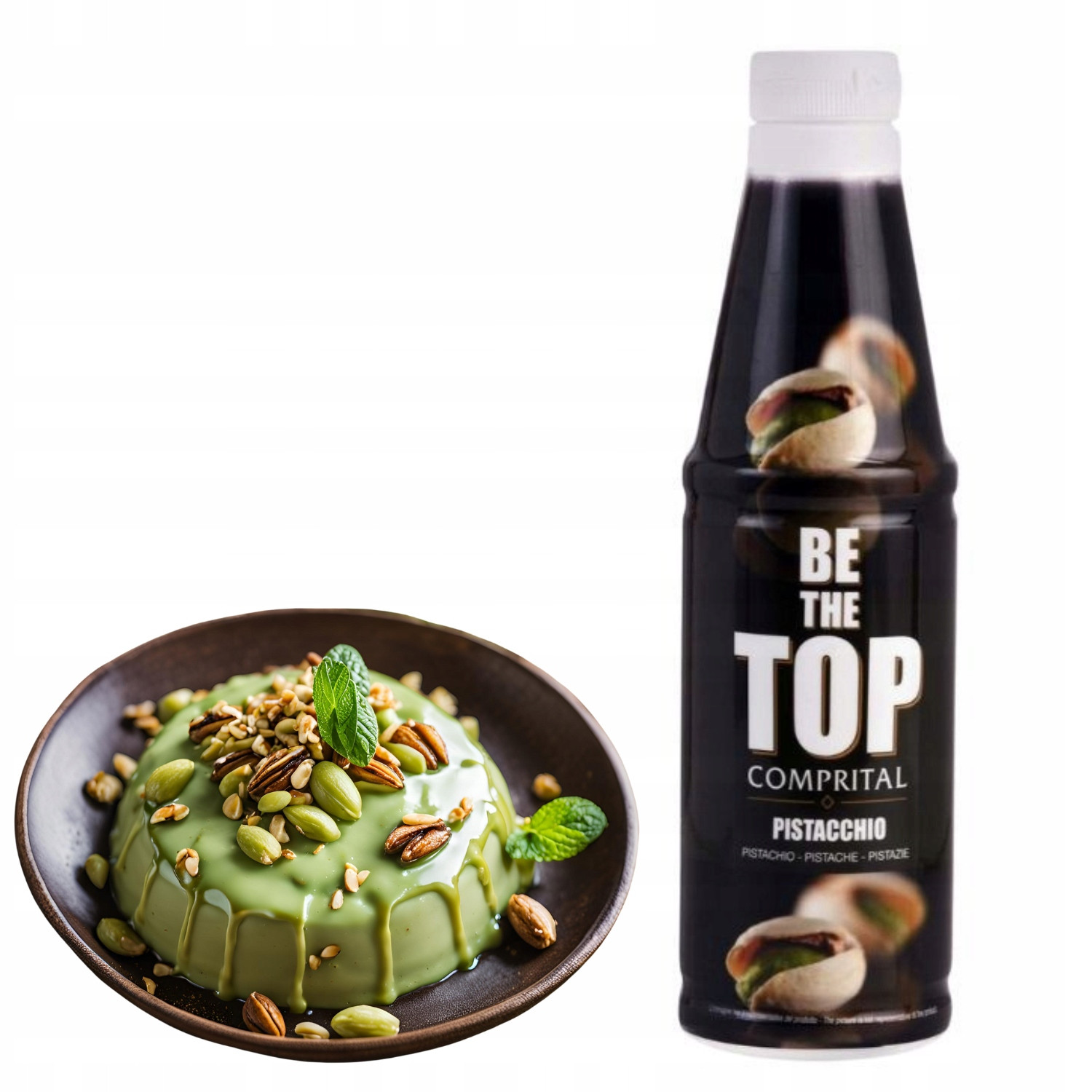 Omáčka Pistáciová na zmrzlinové dezerty Be The Top Comprital 800 g