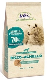 Life Dog Suché Krmivo 12kg Dospělí Bohatí Na Jehněčí