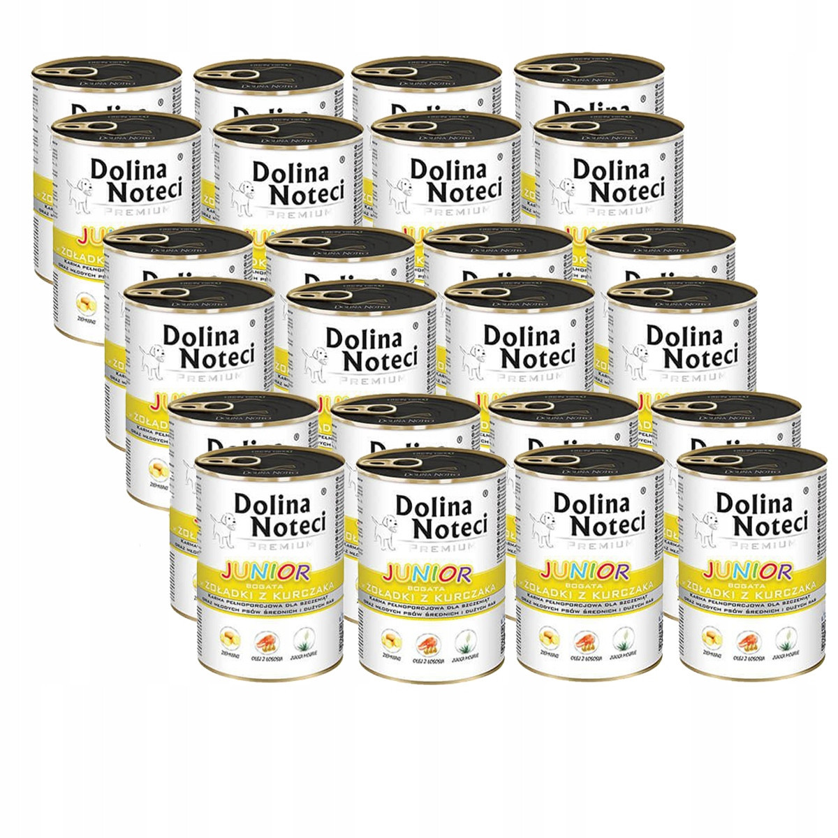 Dolina Noteci Junior bohaté na kuřecí žaludky 24 x 400 g