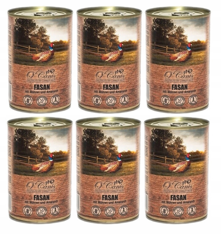 O'Canis konzerva pro psa, Bažant mrkev 6x400g