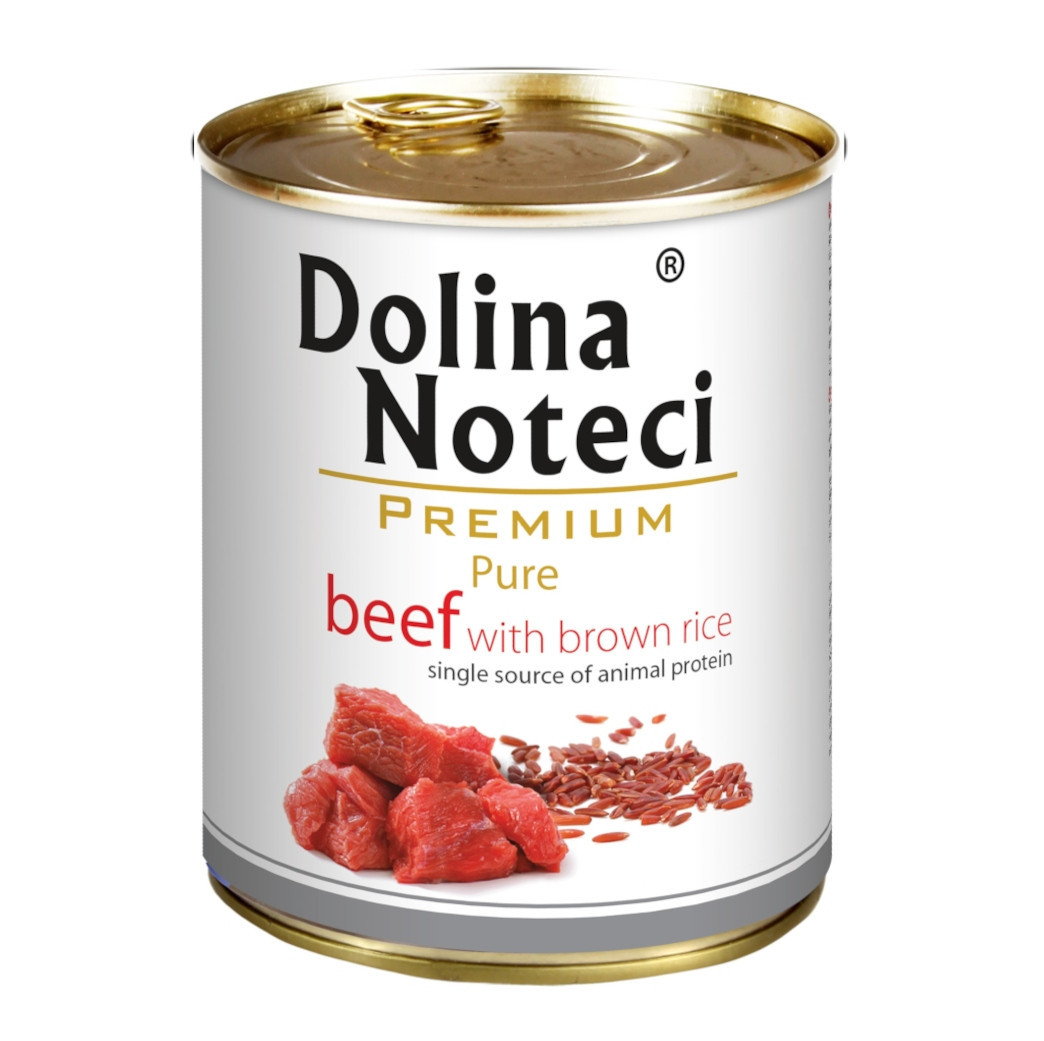 Dolina Noteci Pure Bohaté na hovězí maso a rýži 6x800g Monoproteinové