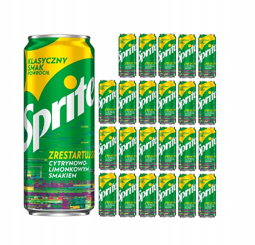 Sycený nápoj Sprite 330 ml x 24 ks Hromadné balení