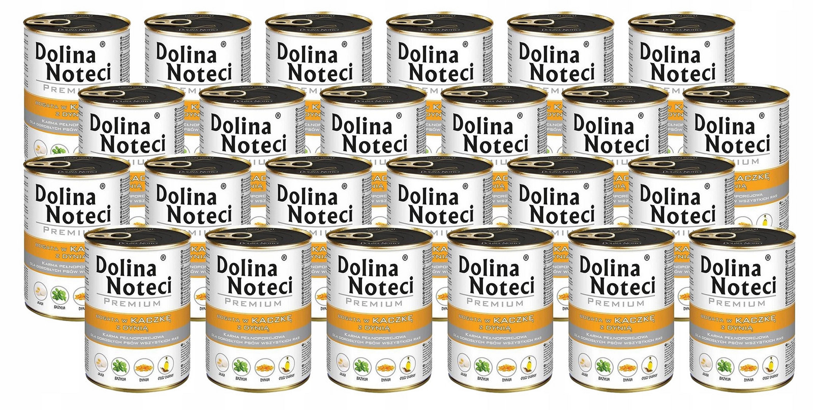 Vlhké krmivo pro psy Dolina Noteci Bohaté Na Kachnu S Dýní 24x400