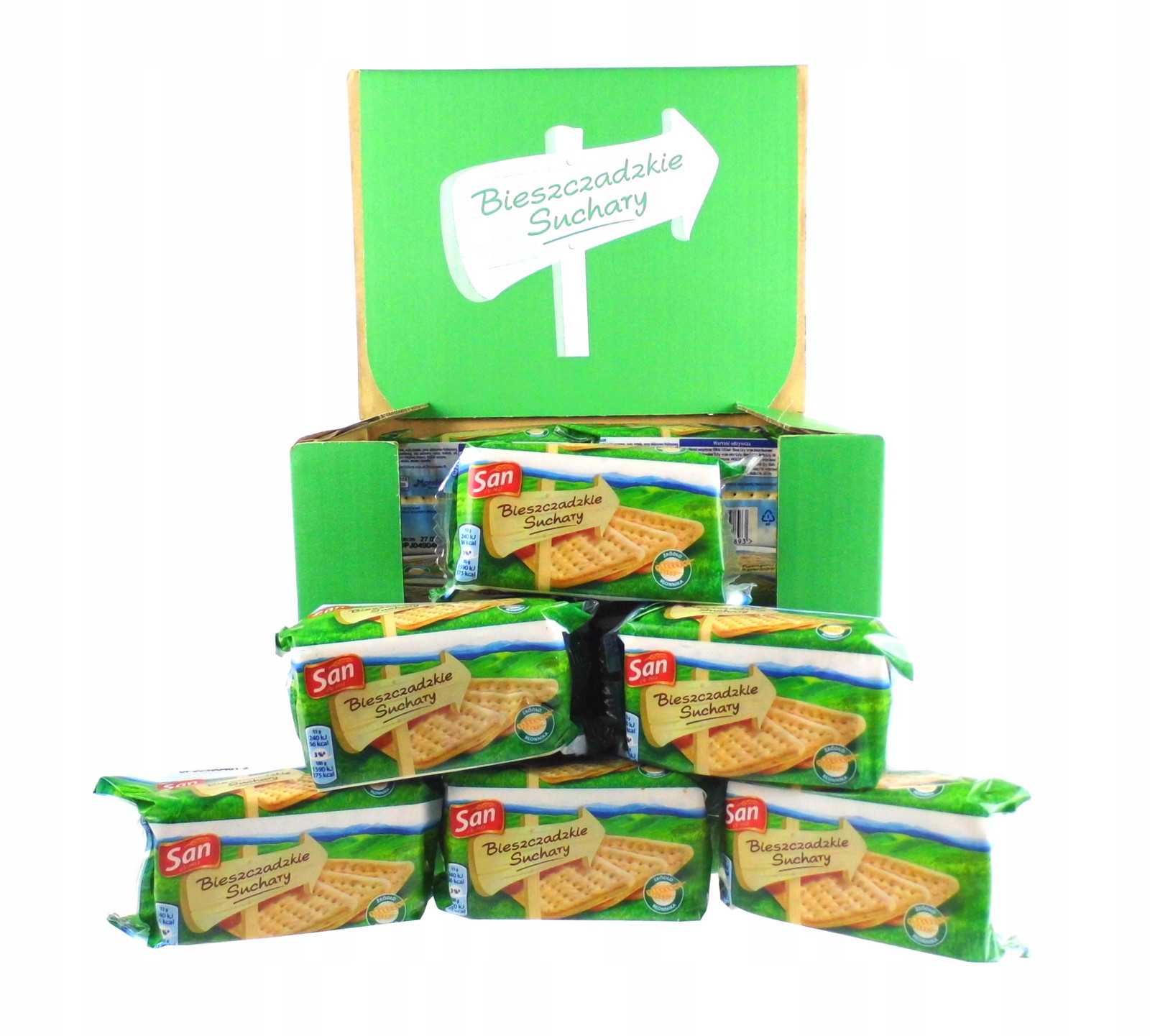 Suchary Bieszczadzkie San 36x90g karton suchárky