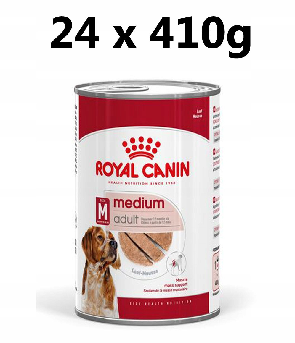 Royal Canin Medium Adult Mousse - výhodné balení: 48 x 410 g