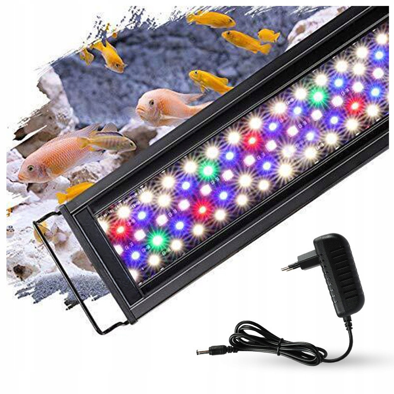 Led Osvětlení Akvarijní Lampa Do Akvária Rgbwp Paprsek 35,5 CM 12W