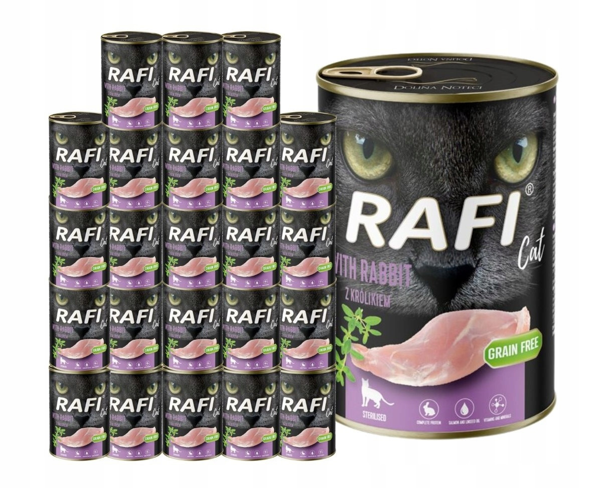 Rafi Sterilised mokré krmivo pro kočky po sterilizaci mix chutí 18x400 g