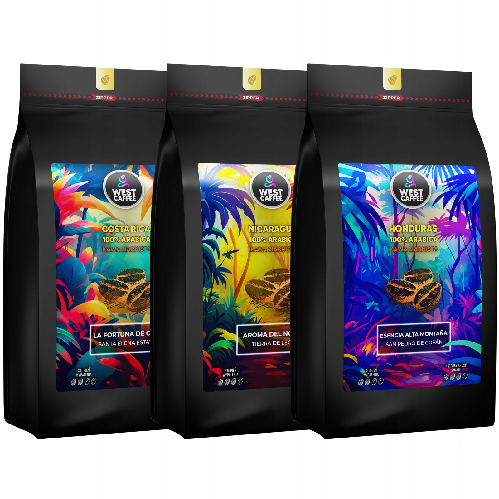 Káva zrnková Kostarika 1kg Čerstvě pražená 100% Arabica La Fortuna de Oro