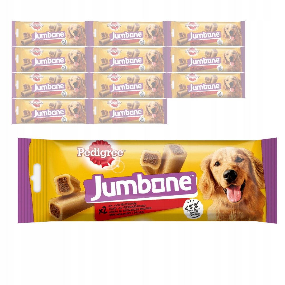 Pedigree Jumbone Chutné kousátko s hovězím masem Psí Pamlsek 12 x 180 g