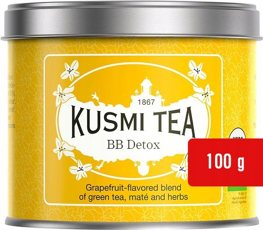 Čaj Kusmi Tea Bb Detox plechovka 100 gramů žlutý Wellnes Zelený čaj