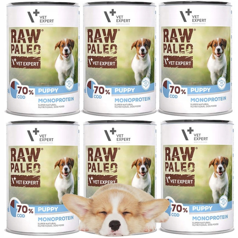 Raw Paleo Puppy S Treskou Vlhké Krmivo Pro Psy 6x400G