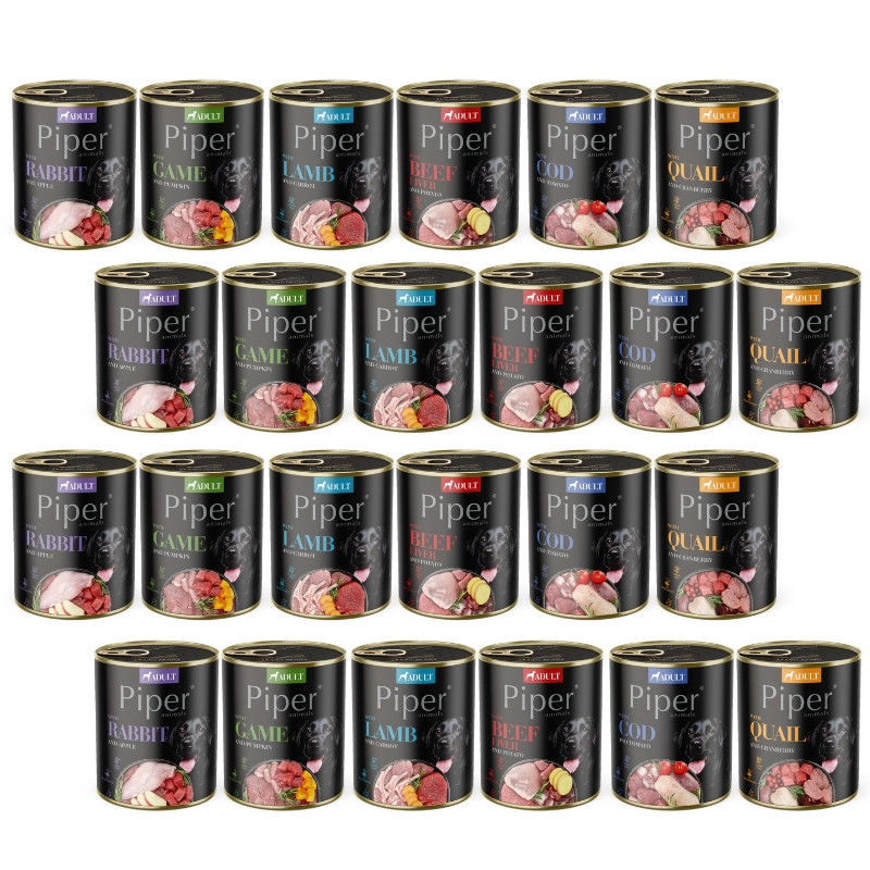 Dolina Noteci Piper pro psa Mix chutí 24x800g