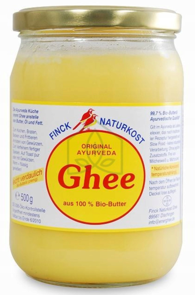 Klarované Máslo Ghee Bio 480 g Finck Ayurveda