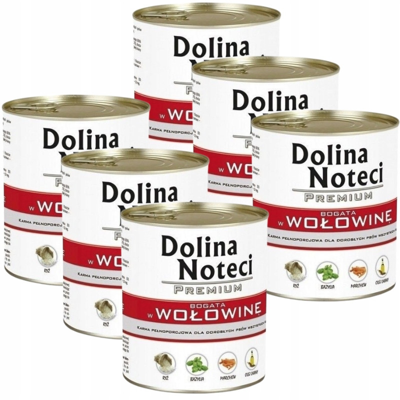 Dolina Noteci Premium Pes Hovězí 6 x 800g
