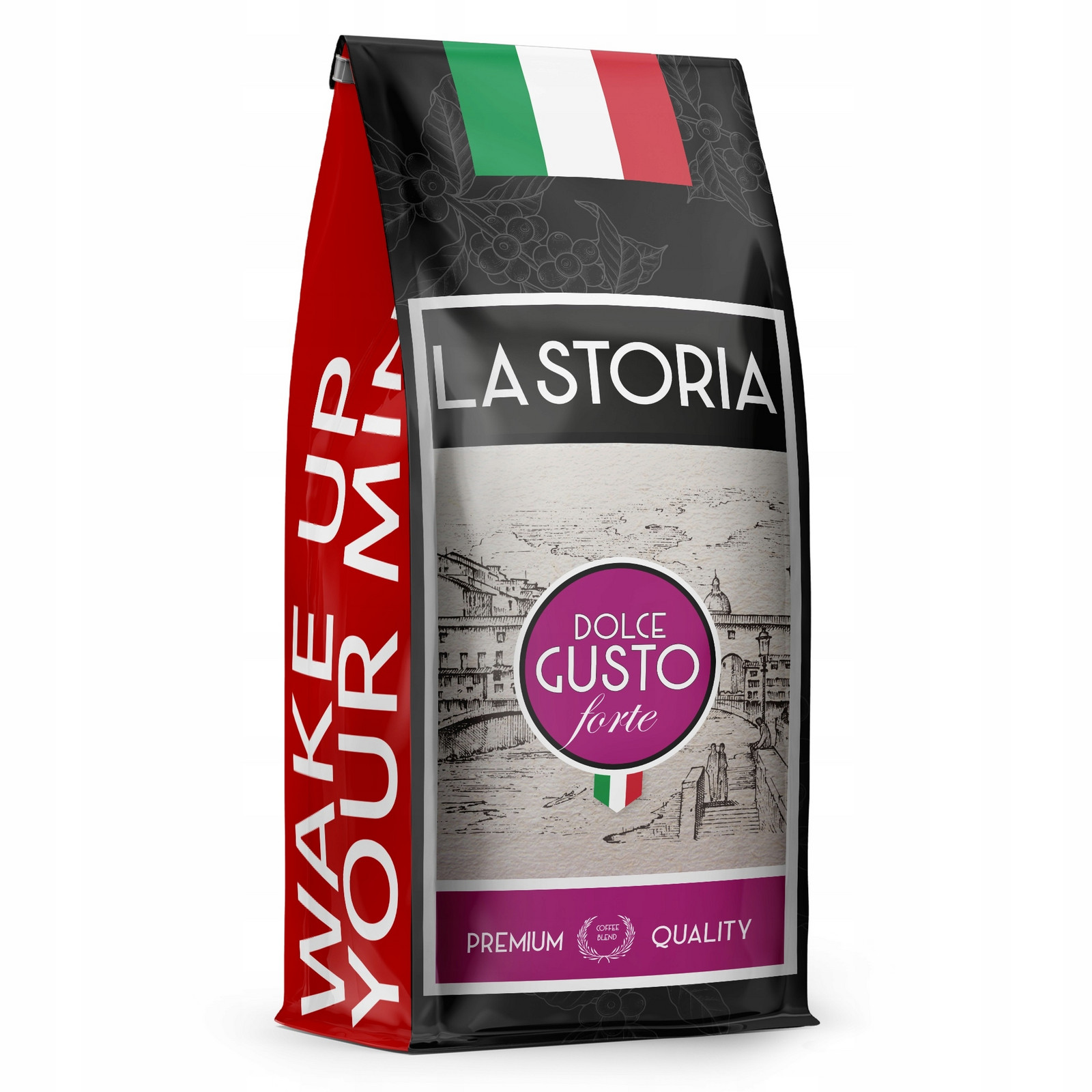 Káva Zrnková La Storia Dolce Gusto Forte 1kg Čerstvě Pražená Blue Orca