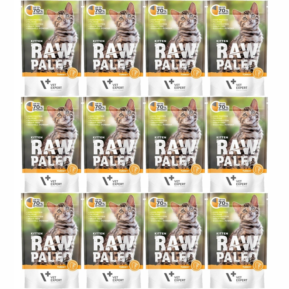 Raw Paleo Vetexpert Krůta Krmivo Koťata 24x100g