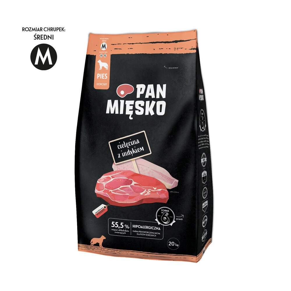Pan Mięsko Telecí s krůtím masem M 20kg