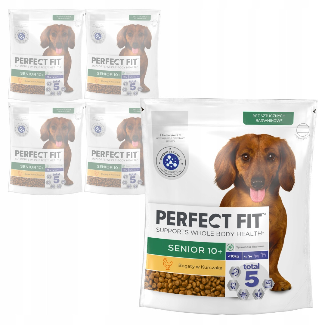 Perfect Fit Senior 10+ Kurčka Malé Rasy 5x825g
