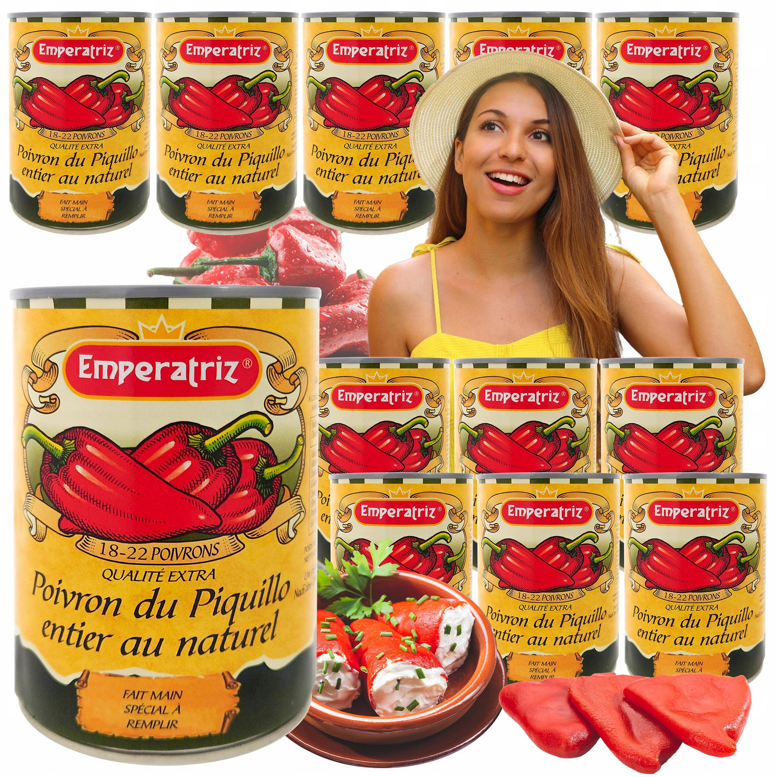 Paprika Piquillo grilovaná celá ve vlastní šťávě 390 g svařák